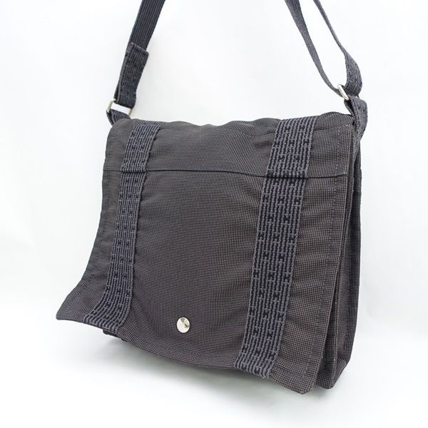 HERMES / エルメス ◆エールライン バサスPM ショルダーバッグ キャンバス グレー 【バッグ/バック/BAG/鞄/カバン】 ブランド【中古】 24,579円