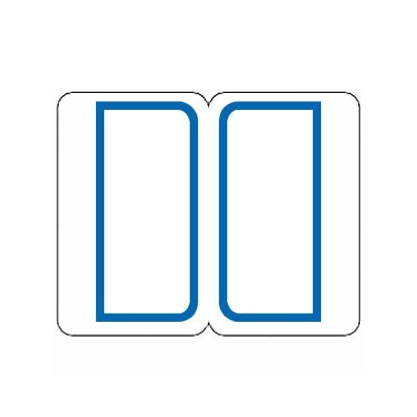 ds-（まとめ） ライオン事務器 インデックスラベル 大27×34mm 青枠 BL1 1パック（180片：9片×20シート） 〔×30セット〕