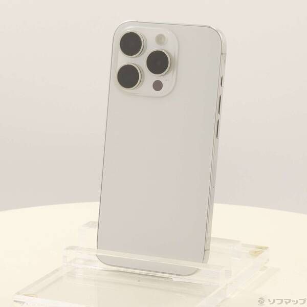 ソフマップ 〔中古品〕 iPhone15 Pro 128GB ホワイトチタニウム MTU83J／A SIMフリー【349】