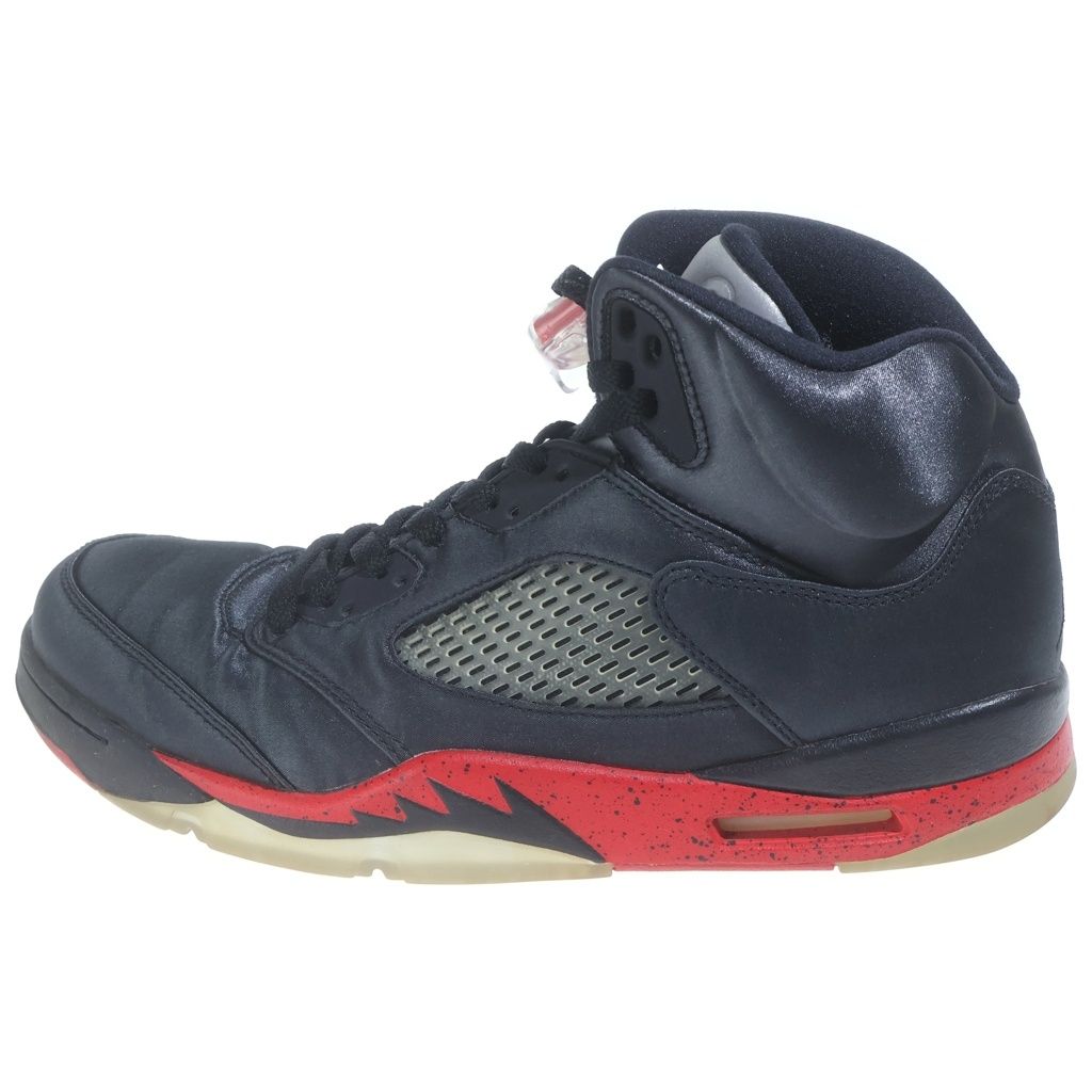 NIKE (ナイキ) AIR JORDAN 5 RETRO SATIN BRED 136027-006 エアジョーダン5 レトロ サテンブレッド ハイカットスニーカー ブラック/レッド US10.5/28.5cm