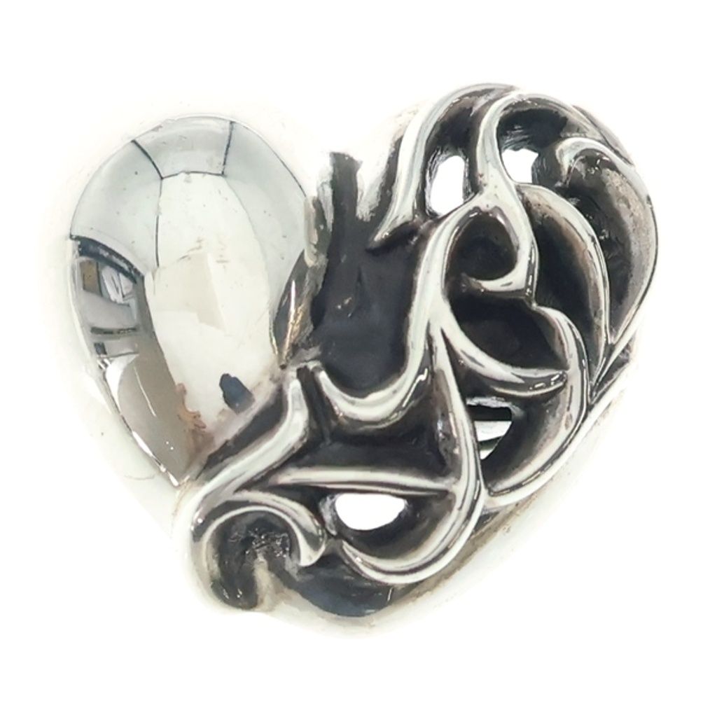 CHROME HEARTS (クロムハーツ) HAIRBAND HEART ハート ヘアバンド ヘアゴムコンチョ シルバー