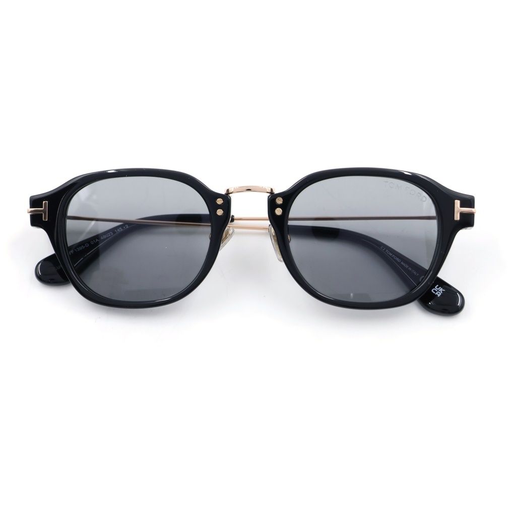 TOM FORD (トムフォード) TF1395-D アジアンフィット ボストンフレーム カラーレンズ サングラス メガネ ブラック/ゴールド