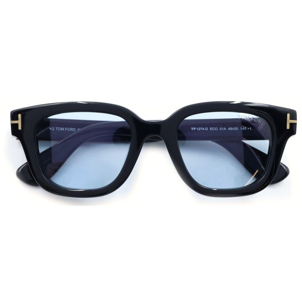TOM FORD (トムフォード) TF1274-D アジアンフィット ウェリントンフレーム クリア カラーレンズ サングラス メガネ ブラック/ブルー 16,783円
