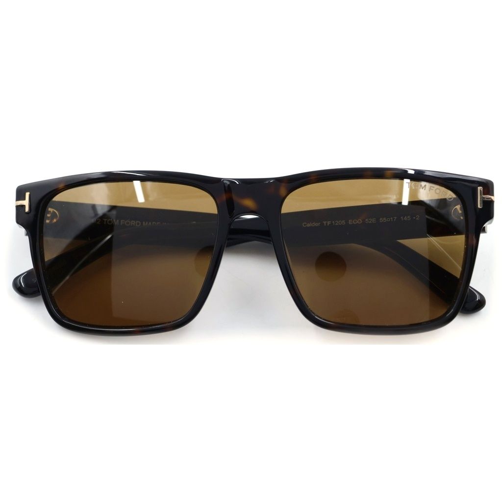 TOM FORD (トムフォード) CALDER スクエアフレーム カラーレンズ サングラス メガネ ブラウン TF1205