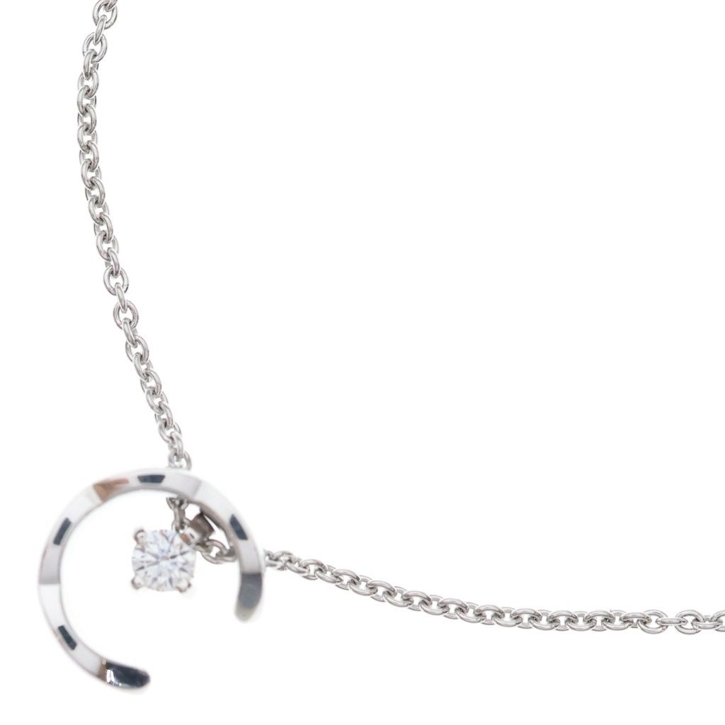 CHANEL (シャネル) ココ クラッシュ コレクション ネックレス 18Kホワイトゴールド ダイヤモンド J12104 K18WG
