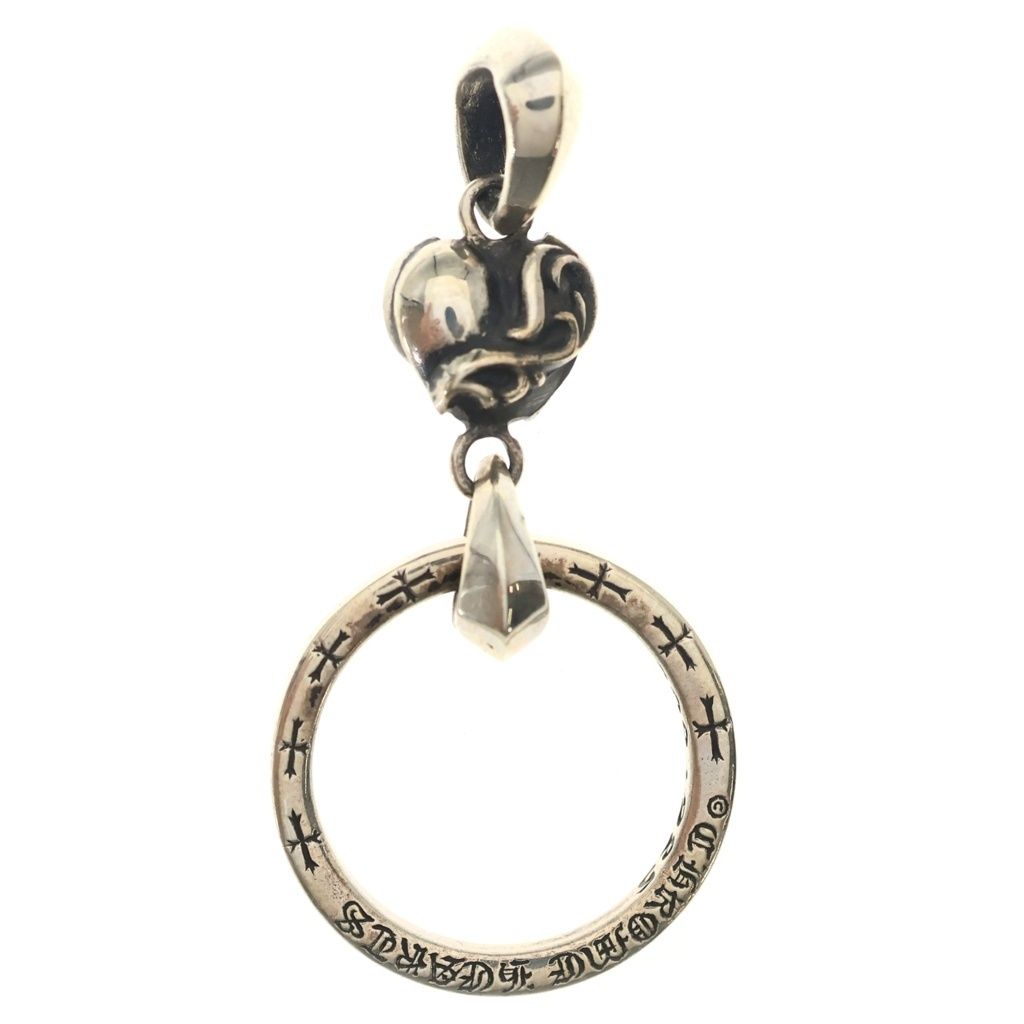 CHROME HEARTS (クロムハーツ) EWLP NTFL HEART ハート アイウェアループ ペンダントトップ シルバー BCA258