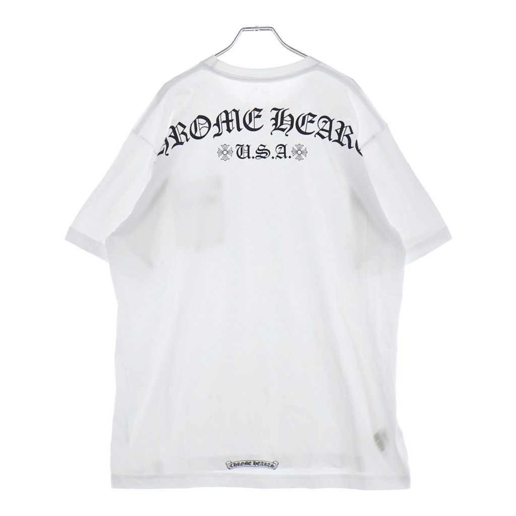 CHROME HEARTS (クロムハーツ) CH T-SHRT 1 アーチロゴバックプリントTシャツ ホワイト ‐ 72,600円