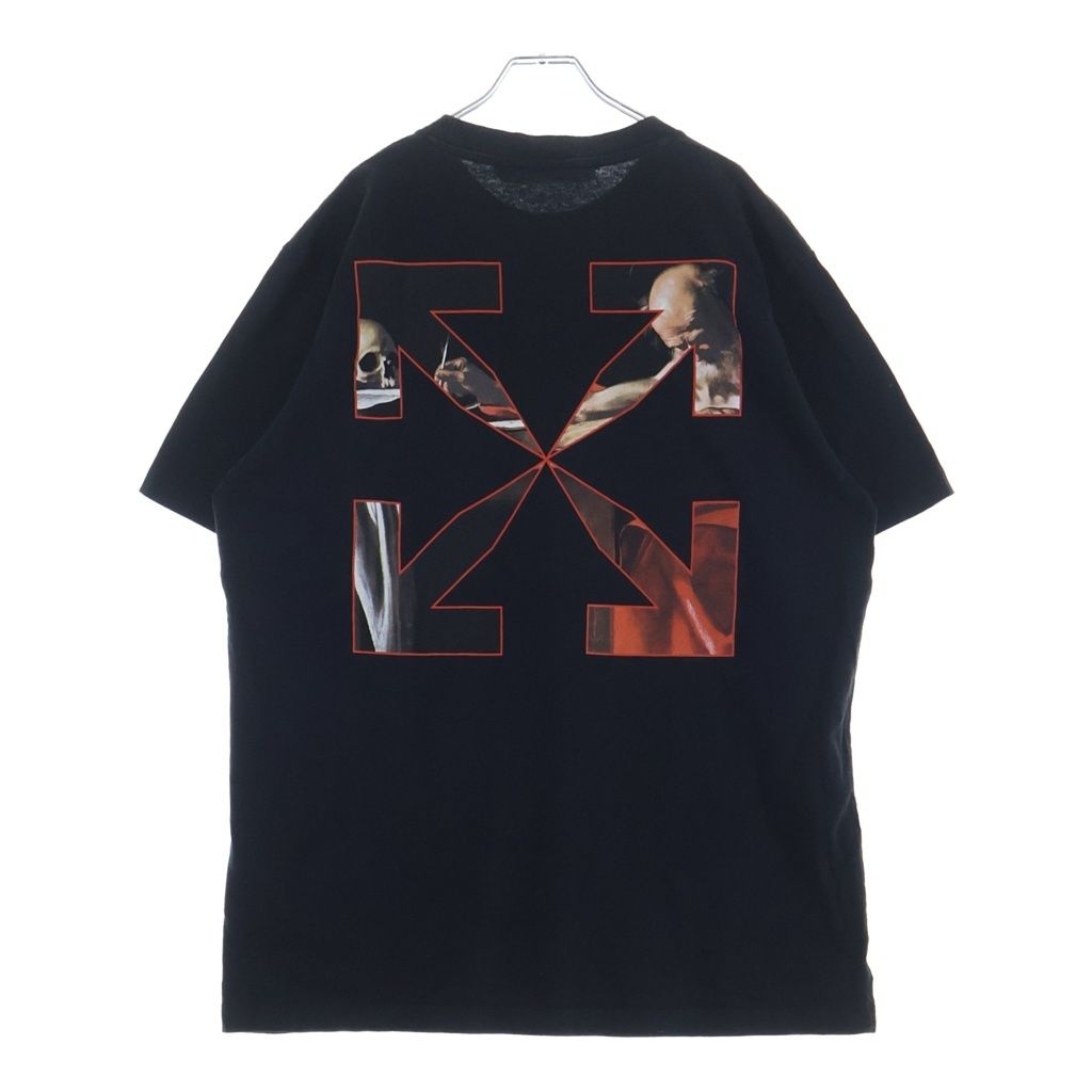 OFF-WHITE (オフホワイト) 21SS Caravaggio T-Shirt カラヴァッジョ 半袖Tシャツ ブラック OMAA027R21JER004