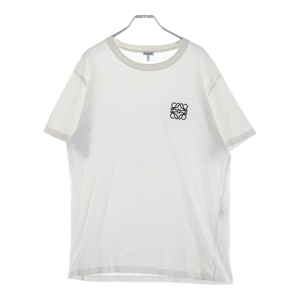 LOEWE (ロエベ) アナグラム Tシャツ ホワイトカットソー コットン H526Y22X75