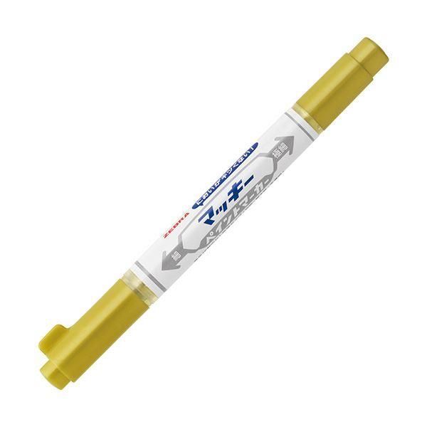 ds-（まとめ） ゼブラ マッキーペイントマーカー細字+極細 金 YYTS20-GO 1本 〔×30セット〕