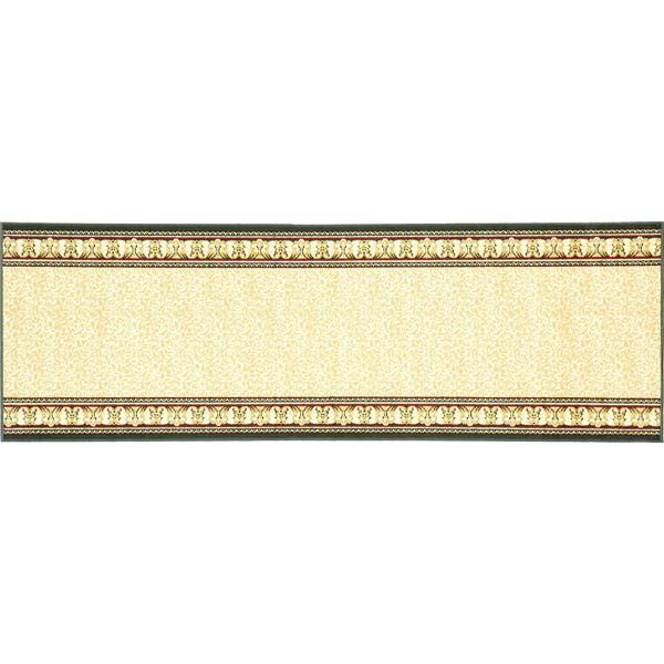 ds-ラグマット 絨毯 約80cm×440cm ベージュ 洗える 滑りにくい 防キズ 防音 お手入れ簡単 タフトプリント リビング ダイニング