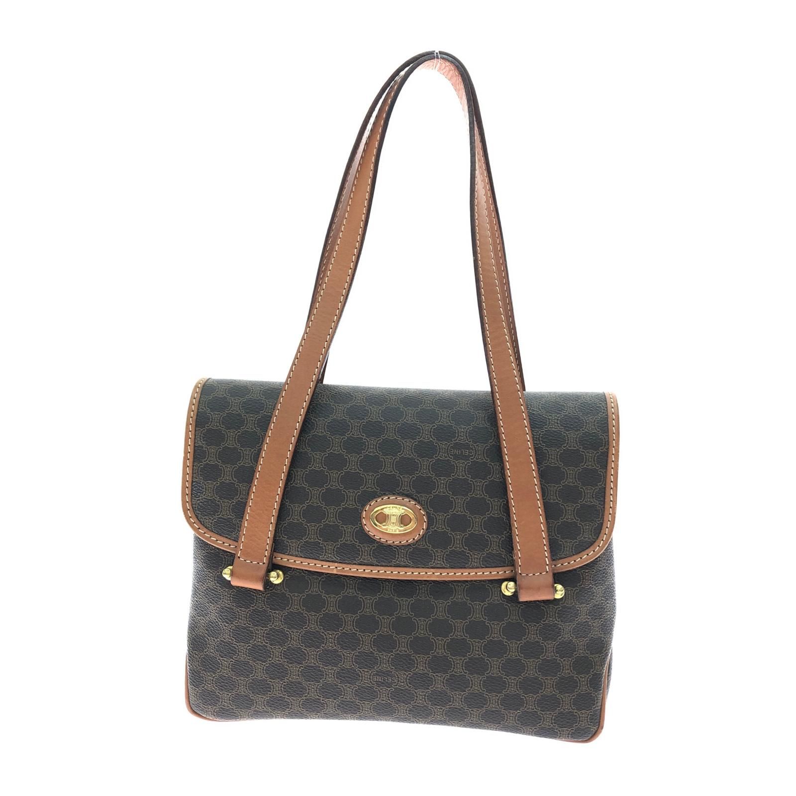 CELINE セリーヌ レディース ショルダーバッグ マカダム オールドセリーヌ M08 ブラウン