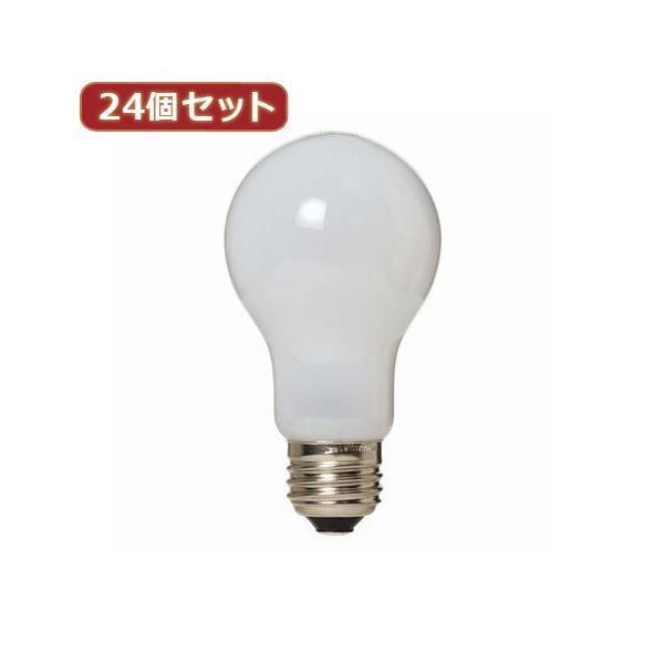 ds-YAZAWA 24個セット 長寿命シリカ60W形 LW100V60WWLX24