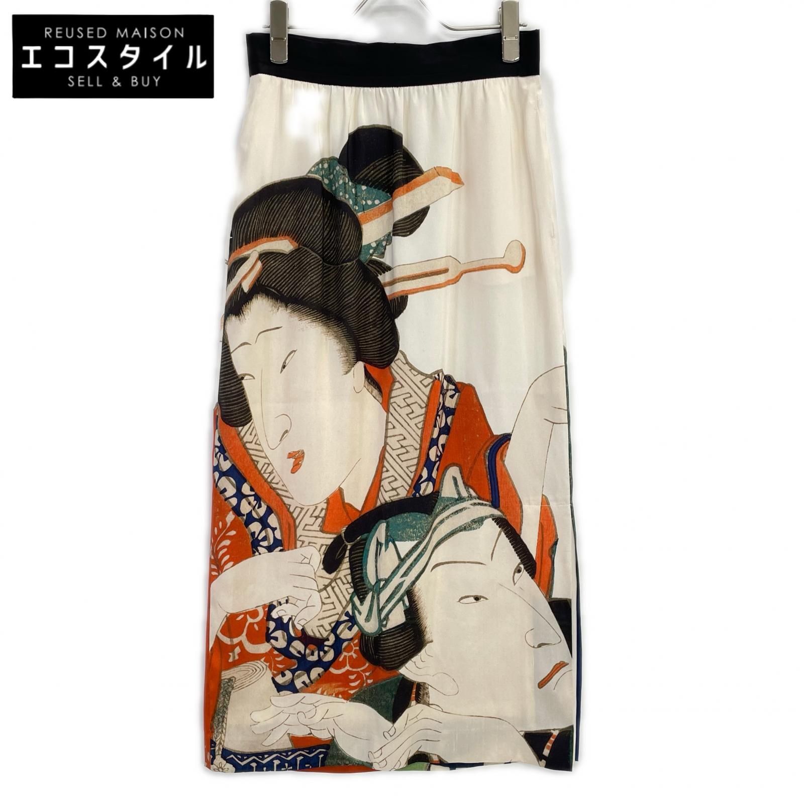 DRIES VAN NOTEN　ドリスヴァンノッテン　浮世絵 ロングスカート　34