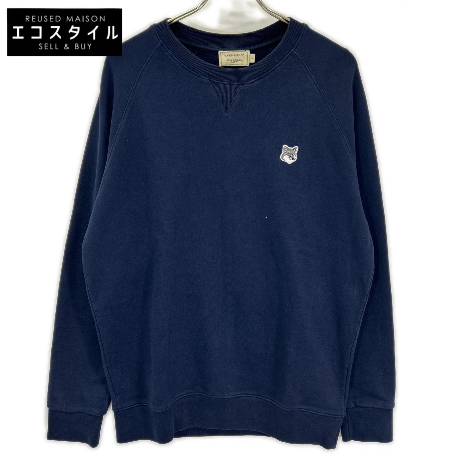 MAISON KITSUNE メゾンキツネ GM00333KM0002 ネイビー スウェット 