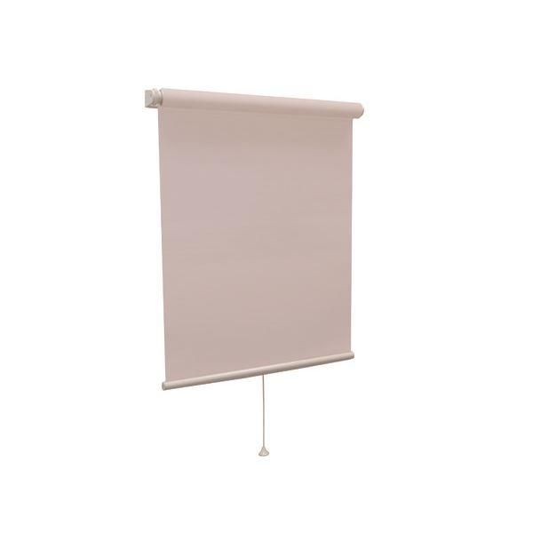 ds-モダン ロールスクリーン 〔遮光2級防炎 135cm×220cm ピンク〕 日本製 巻取りスピード調整機能付き 『ティオリオ』
