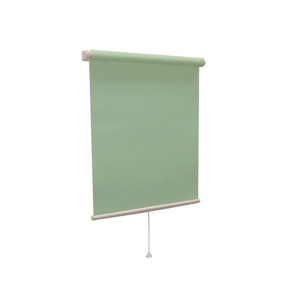ds-モダン ロールスクリーン 〔無地 90cm×220cm グリーン〕 日本製 巻取りスピード調整機能付き 『ティオリオ』 9,906円