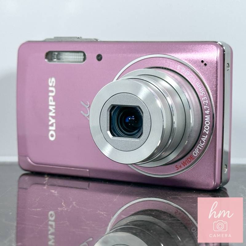 【美品】OLYMPUS μ-5010 ピンク 1400万画素 光学5倍ズーム 広角26mm DUAL IS 超薄型 コンパクトデジタルカメラ オリンパス ミュー② 14,060円