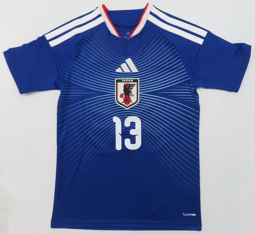 【中古】衣料雑貨 中村敬斗#13 サッカー日本代表 2026 ホーム レプリカ ユニフォーム ブルー S合図 8,438円