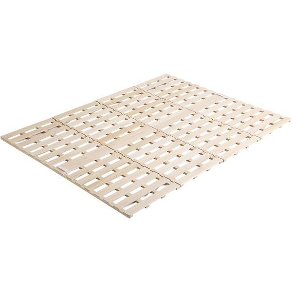 ds-折りたたみ式 すのこベッド/寝具 ダブル (フレームのみ) 耐荷重180kg 木製 折りたたみ 布団対応 〔寝室 フロア 床〕 9,648円