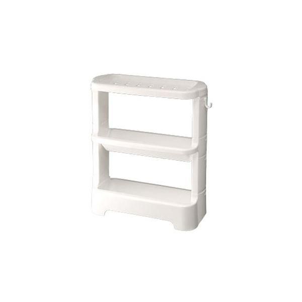 ds-〔12セット〕シンプル ボトルラック/お風呂収納 〔ホワイト〕 33×14.1×38cm 材質：PP 『HOME＆HOME』 17,591円