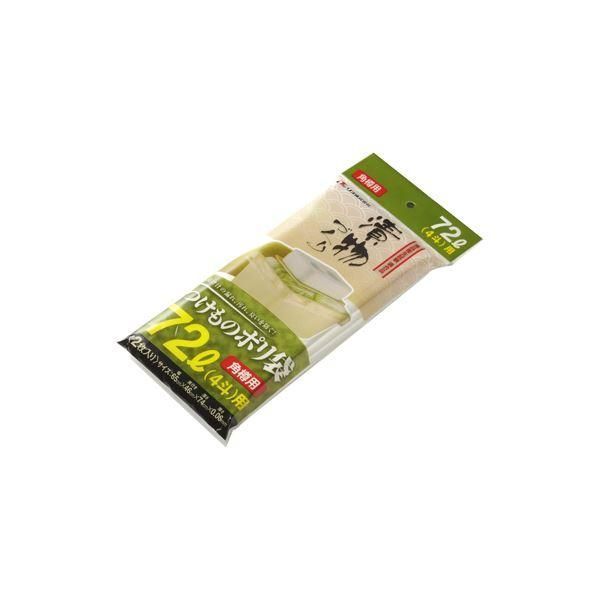 ds-〔100セット〕 新漬物ポリ袋/漬物用品 〔角樽用 72L 4斗〕 材質：PE クリア 〔キッチン用品 家庭用品 手づくり〕