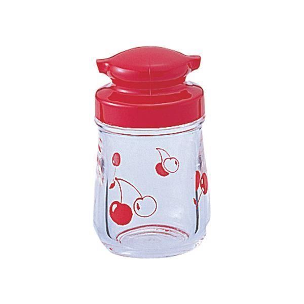 ds-〔60セット〕 レトロ調 醤油差し/しょうゆ容器 〔レッド〕 6.4×11.2cm さくらんぼ柄 『ブルーム』 33,007円
