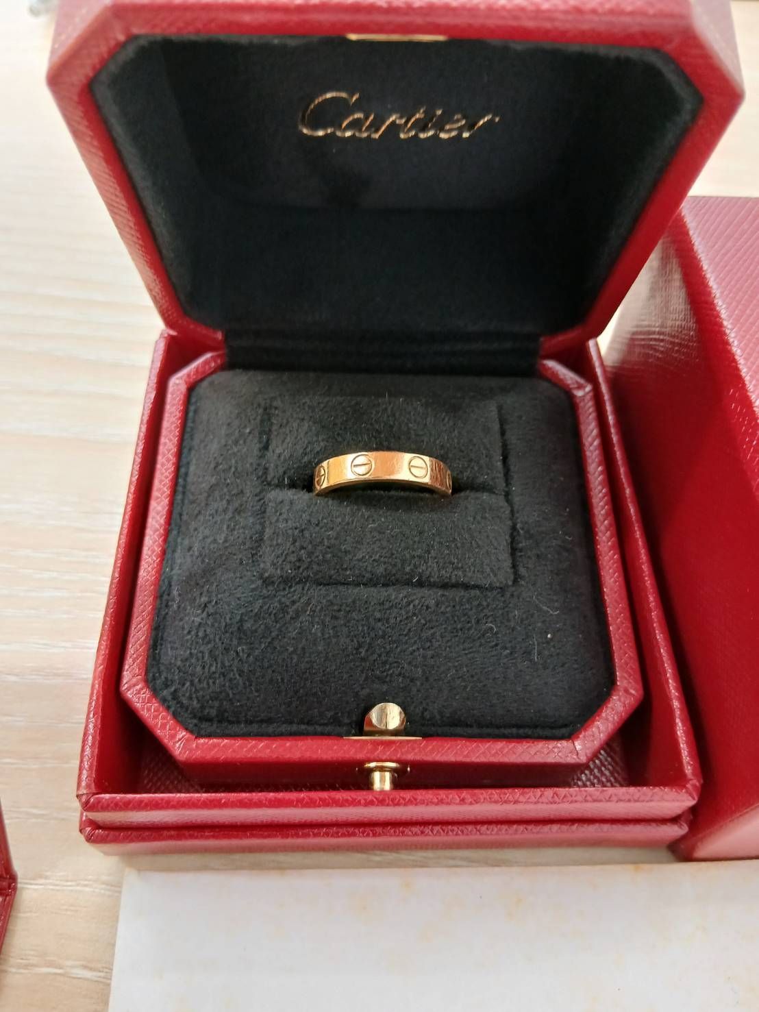 Cartier カルティエ ミニ ラブリング K18 750 #48 箱 ギャラ付き
