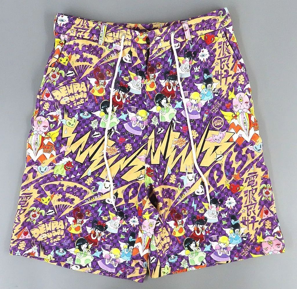 【中古】衣類その他(女性アイドル) 最上もが スエットショートパンツ パープル 「WALL×でんぱ組.inc×ファンタジスタ歌麿呂」 コラボグッズ
