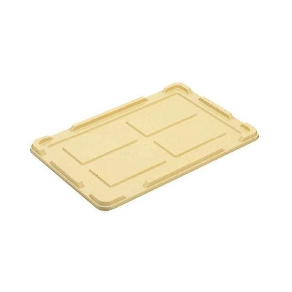 ds-〔10個セット〕 パンコンテナー/食品用コンテナー 〔フタのみ単品 #0用蓋〕 アイボリー 清掃簡単
