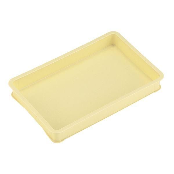 ds-〔10個セット〕 パンコンテナー/食品用コンテナー 〔大型浅〕 アイボリー 清掃簡単