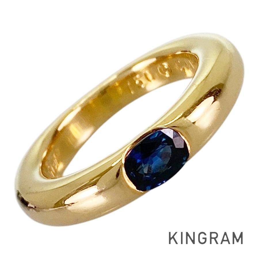 カルティエ Cartier エリプス K18YG サファイア 10号(50) リング sss【中古】
