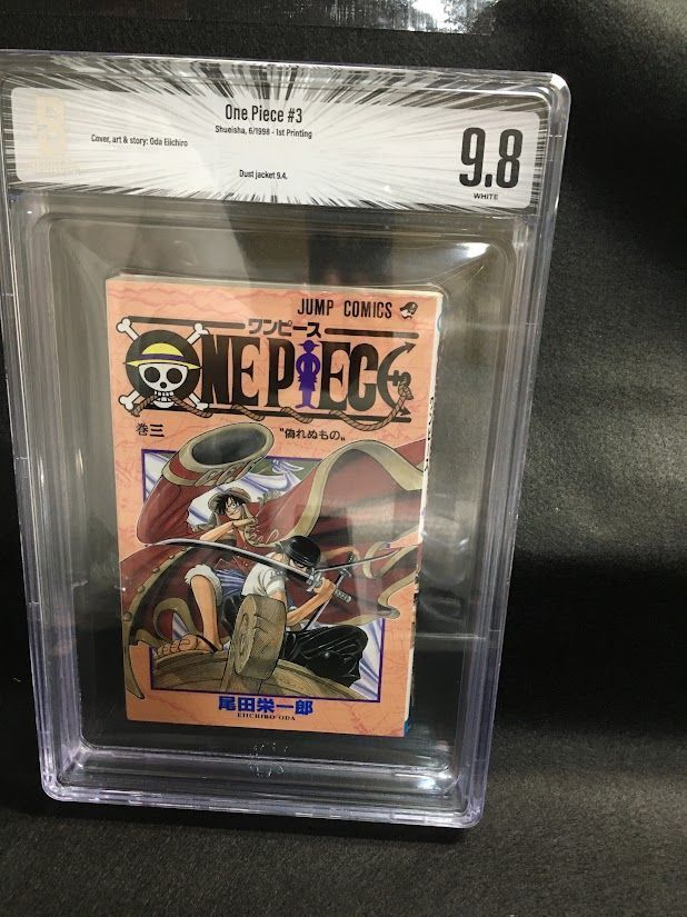 BGS 9.8 ワンピース ONE PIECE 3巻 Vol.3 Dust jacket 9.4 初版 1st