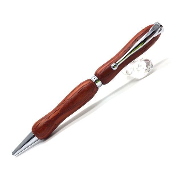 ds-日本製 ハンドメイド ボールペン/文房具 〔パドック〕 クロスタイプ 芯：0.7mm 銘木 文具 オフィス用品 『8Color Wood Pen』