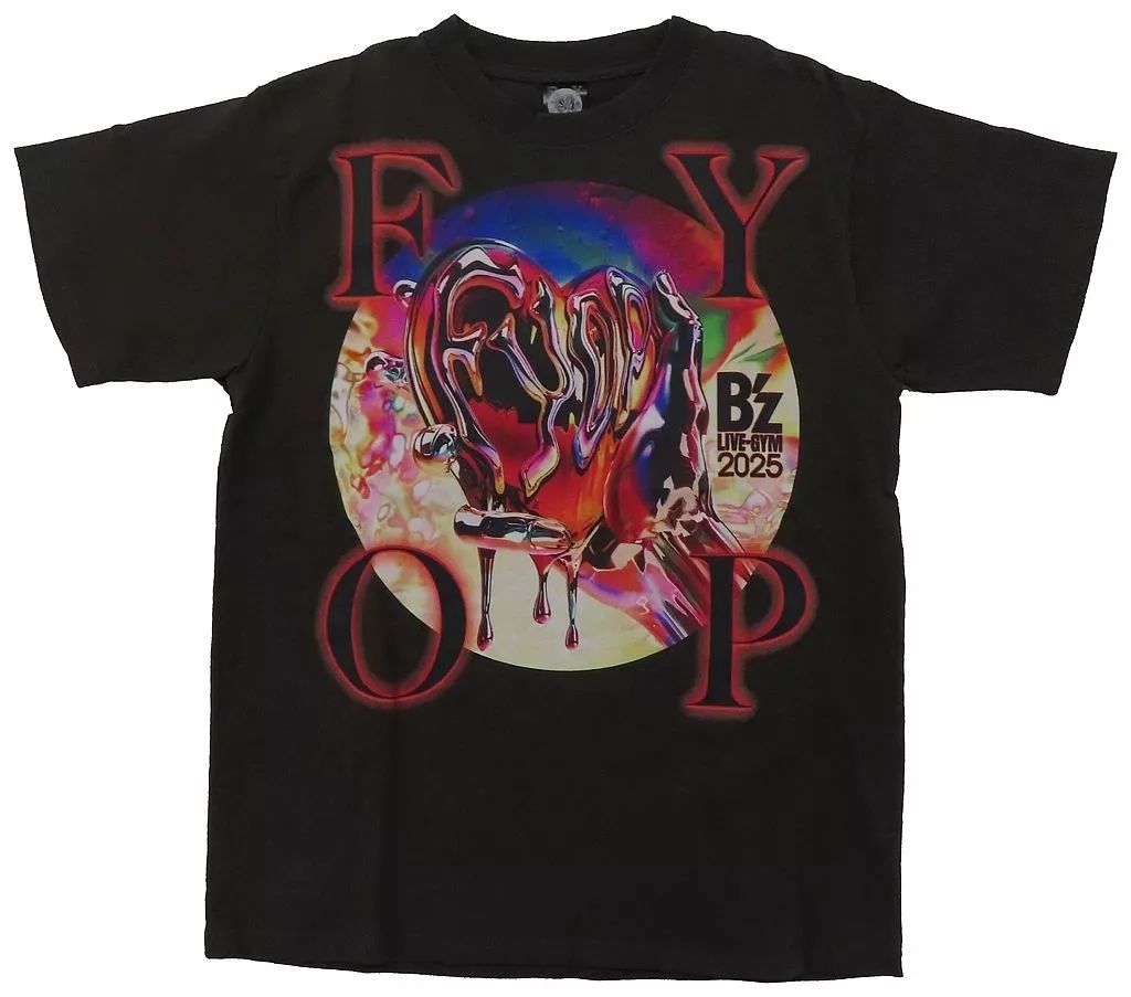 B'z LIVE-GYM 2025 FYOP Tシャツ Mサイズ 中古】Tシャツ B'z ツアーTシャツ ブラック Mサイズ 「B'z LIVE-GYM