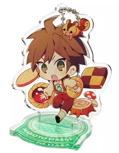 【中古】アクリルスタンド・アクリルパネル 苗木誠 「ダンガンロンパ×イラストレーター 第2弾 トレーディングアクリルスタンド」