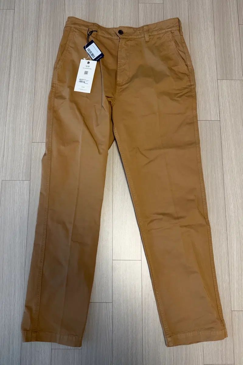34 ドレイクス タバコ フラット フロント チノパンツ