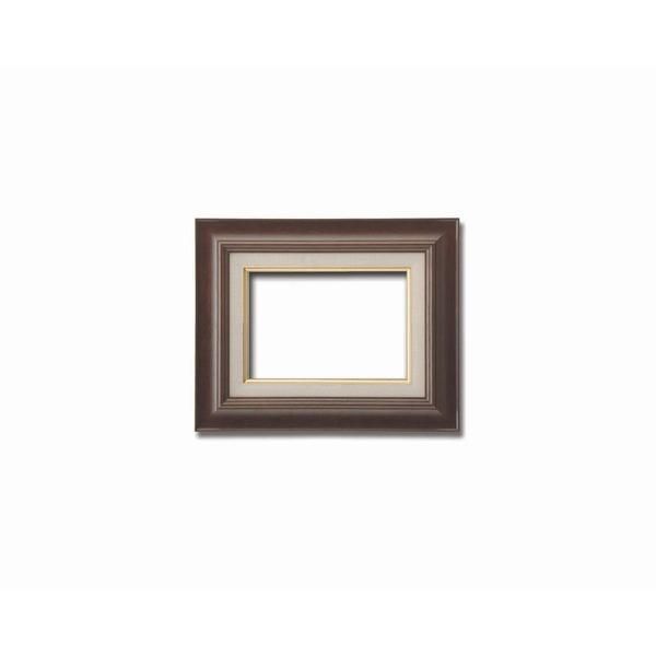 ds-〔 油額 〕 油絵額 キャンバス額 木製油絵額 茶色油絵額 SM 227×158mm ブラウン 額 額縁 フレーム