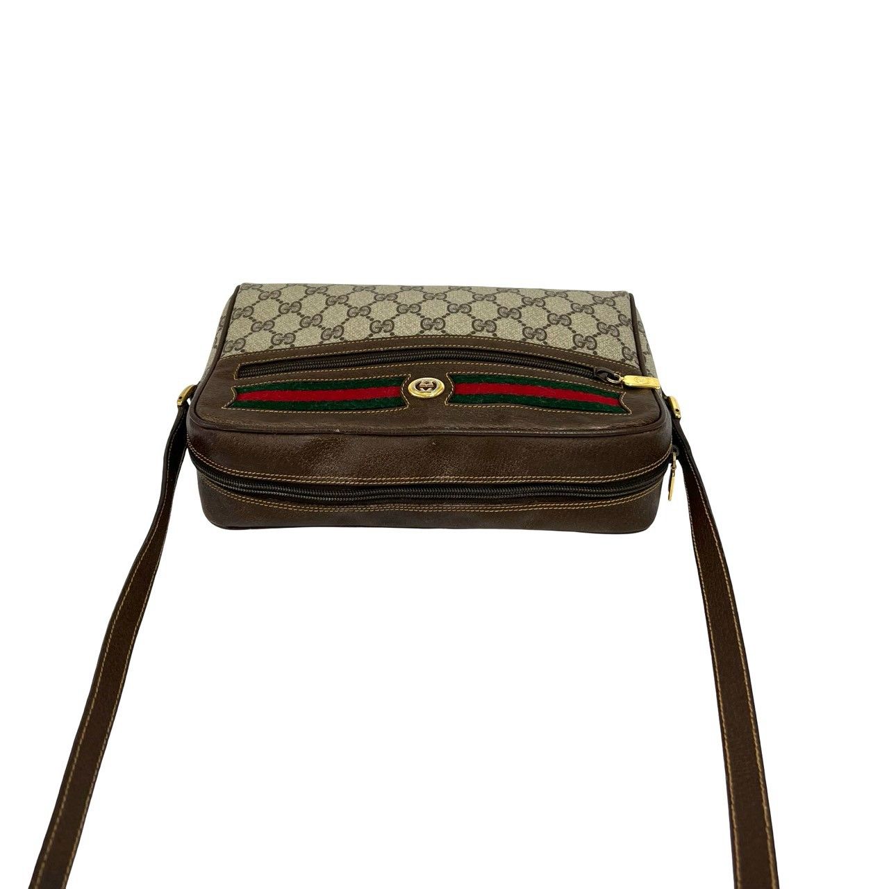 極 美品 GUCCI グッチ オールドグッチ シェリーライン GG ロゴ 柄