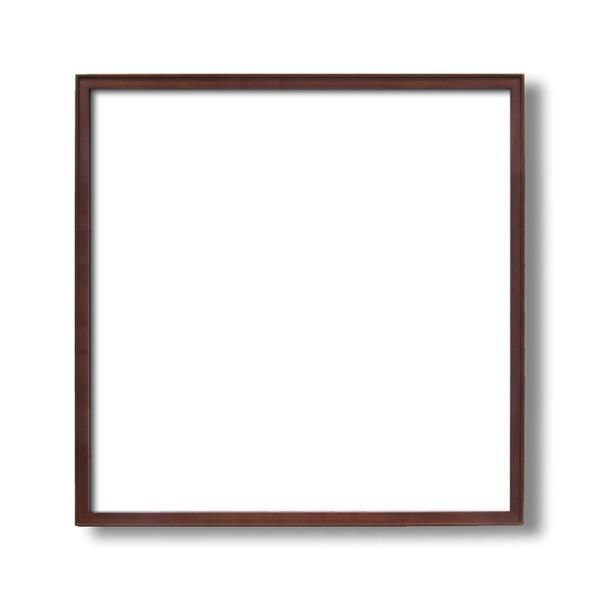 ds-〔 角額 〕高級木製正方形額 600角 600×600mm ブラウン 壁掛けひも アクリル付き 9787 フレーム 額縁 額 16,555円