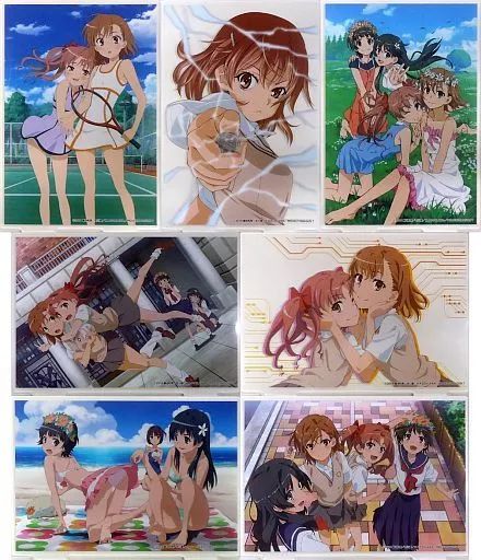 【中古】アクリルスタンド・アクリルパネル 全7種セット アクリルパネル 「ひこくじ とある科学の超電磁砲T」 アクリルパネル賞