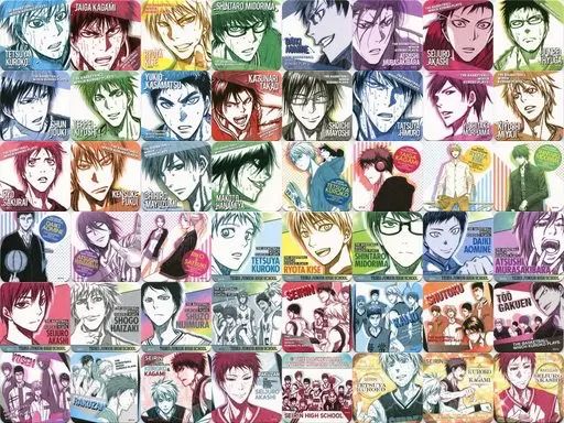[Used] Complete 45 Piece Mug and Water Cup Set+BOX Purchase Bonus “WJ 50th Anniversary Kuroko's Basketball Art Coaster”