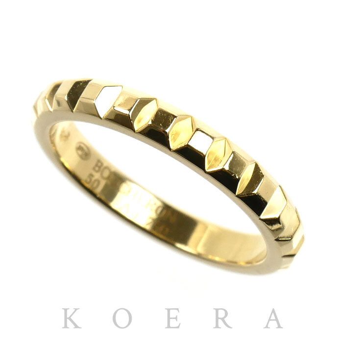 Boucheron ブシュロン K18YG イエローゴールド クルドパリ ミディアム リング・指輪 JAL00008 10号 50 3.5g レディース 中古