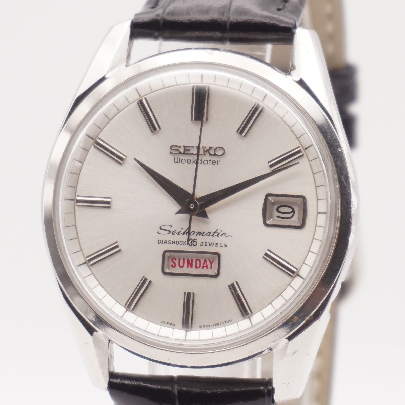 ⭐SEIKO セイコー Seikomatic セイコーマチック Weekdater ウィークデーター 6218-8971 35石 自動巻き メンズ ヴィンテージ 1965年 日本製