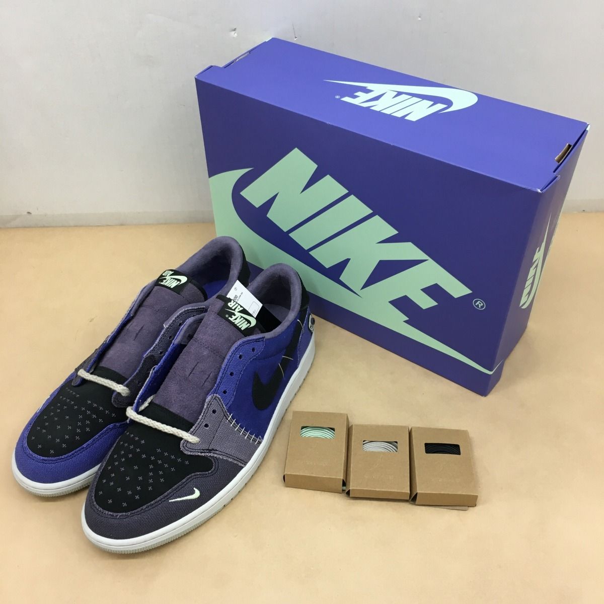 未使用 Zion Williamson × NIKE AIR JORDAN 1 LOW OG Voodoo Alternate IH2309-500 サイズ31cm【WS2380-003】