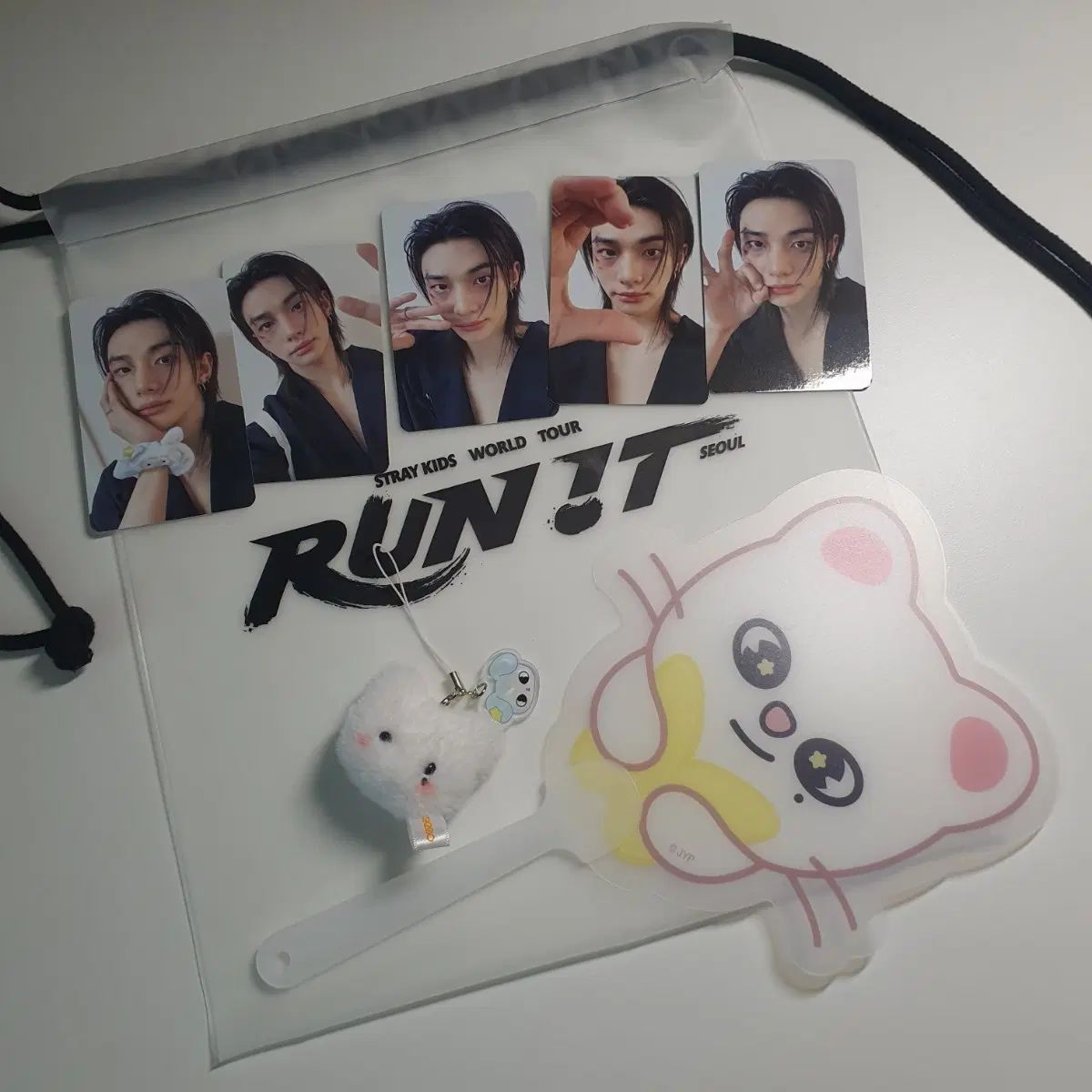 RUN ヒョンジン(HYUNJIN) 5日間 トレカ キーホルダー うちわ セット