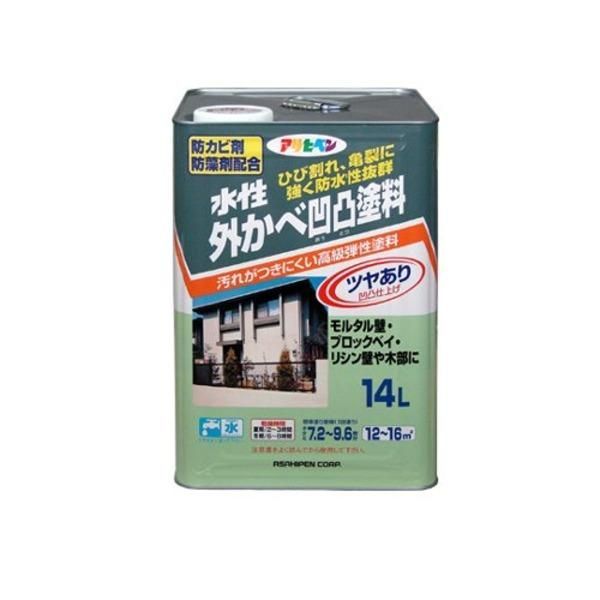 ds-水性外かべ凹凸塗料ツヤあり ホワイト 14L