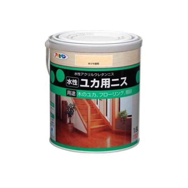 ds-水性ユカ用ニス 半ツヤ透明 1.6L
