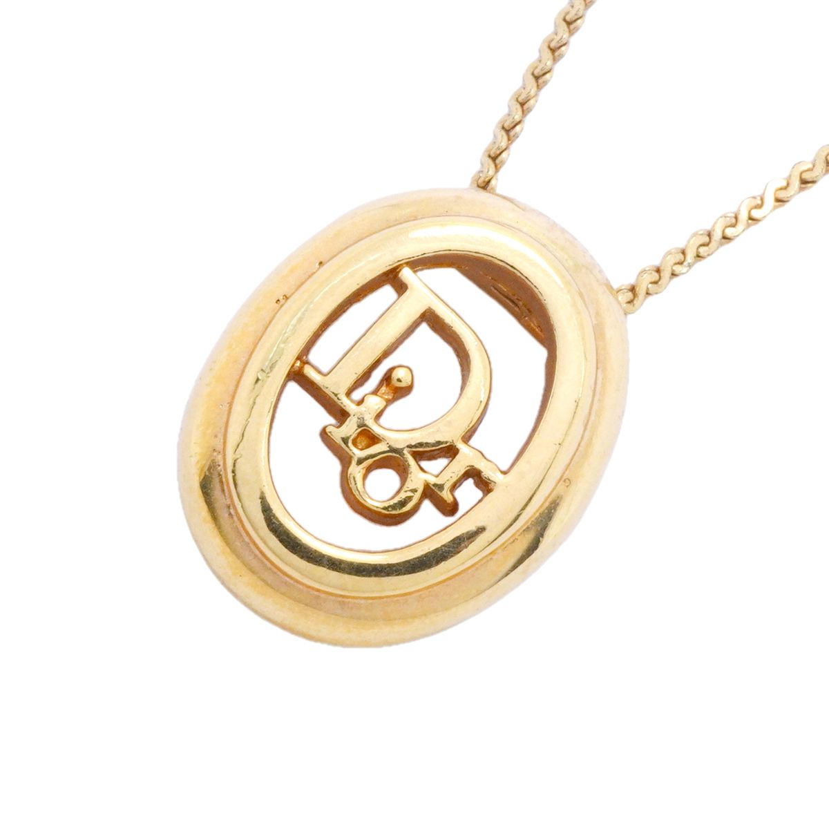 【6jgb0774-k】クリスチャンディオール ネックレス ディオールロゴ GPメッキ ゴールド【中古】レディース 11,043円