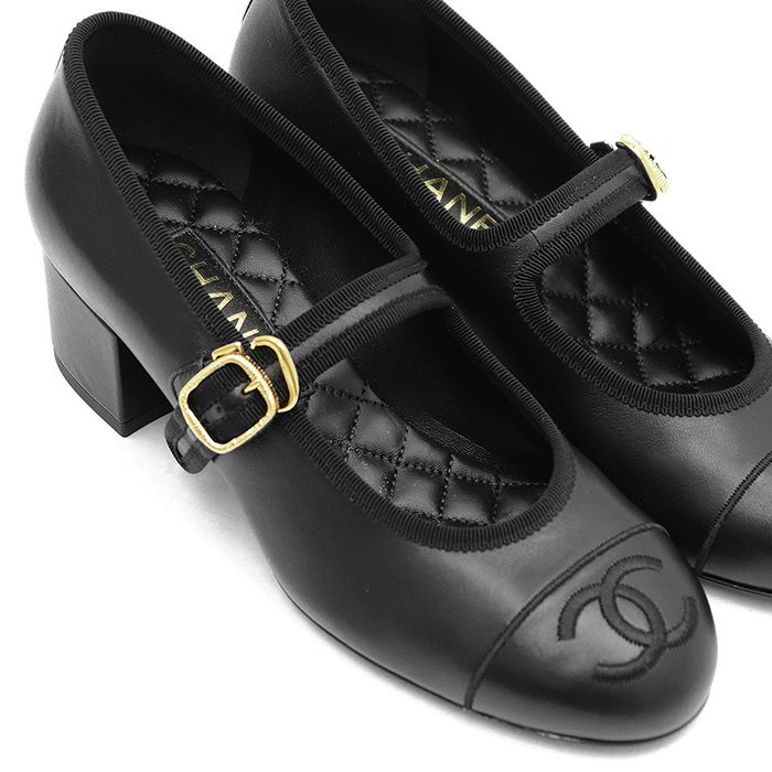 新品同様】CHANEL シャネル パンプス レザー サイズ 36.5 レディース